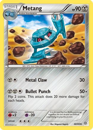 Metang - Reverse Holofoil XY Ancient Origins - Uncommon