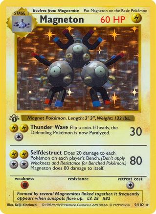 Magneton/102 - Unlimited Holofoil Base Set Shadowless - Holo Rare