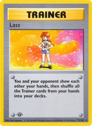 Lass 075 - Unlimited Base Set Shadowless - Rare