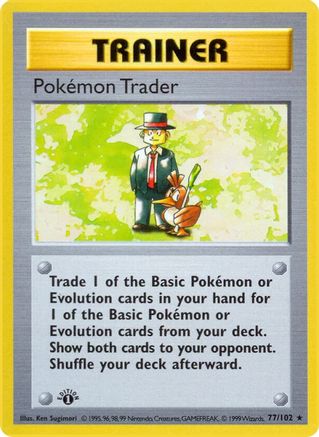 Pokemon Trader - Unlimited Base Set Shadowless - Rare