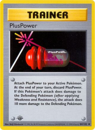 PlusPower 084 - Unlimited Base Set Shadowless - Uncommon