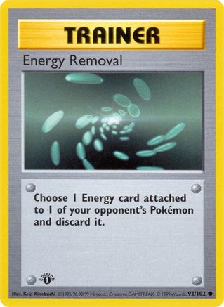 Energy Removal 092 - Unlimited Base Set Shadowless - Common