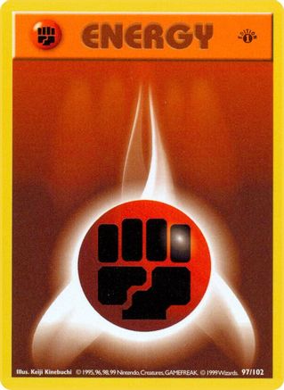 Fighting Energy 097 - Unlimited Base Set Shadowless - Common
