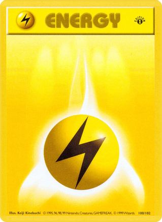 Lightning Energy 100 - Unlimited Base Set Shadowless - Common
