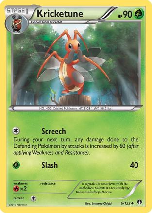 Kricketune/122 - Reverse Holofoil XY BREAKpoint - Uncommon