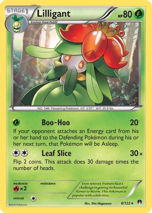 Lilligant 008/122 - Reverse Holofoil XY BREAKpoint - Rare