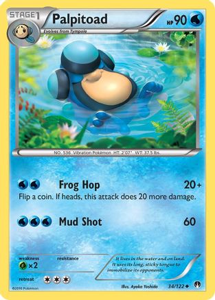 Palpitoad - Reverse Holofoil XY BREAKpoint - Uncommon