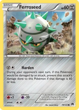 Ferroseed - Reverse Holofoil XY BREAKpoint - Common