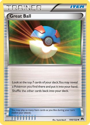Great Ball 100 - Reverse Holofoil XY BREAKpoint - Uncommon