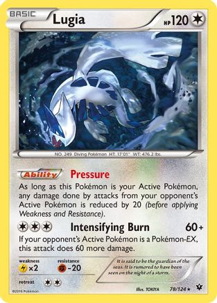 Lugia 078 XY Fates Collide - Rare