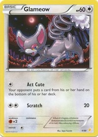 Glameow (27) XY Trainer Kit Pikachu Libre & Suicune - Common