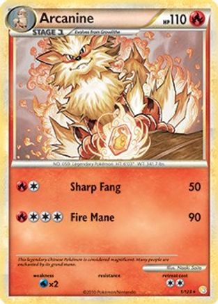 Arcanine 001/123 Deck Exclusives - Rare