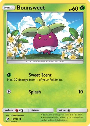 Bounsweet 018 SM Base Set - Common