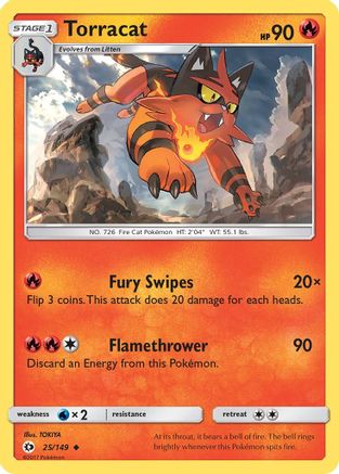 Torracat 025 SM Base Set - Uncommon