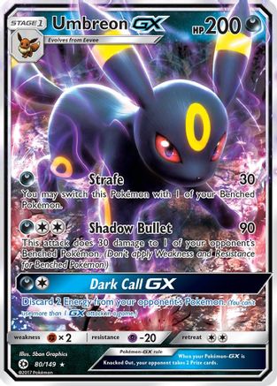 Umbreon GX 080/149 - Holofoil SM Base Set - Ultra Rare