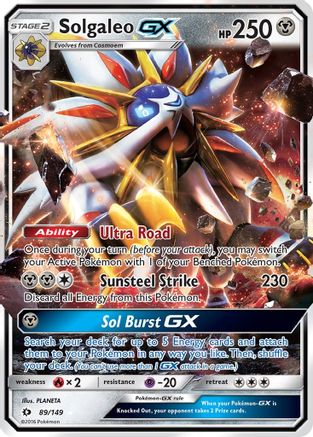 Solgaleo GX 089/149 - Holofoil SM Base Set - Ultra Rare