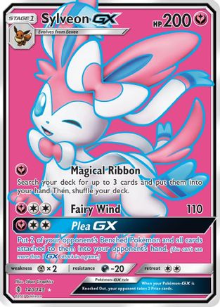 Sylveon GX (Full Art) 140/145 - Holofoil SM Guardians Rising - Ultra Rare