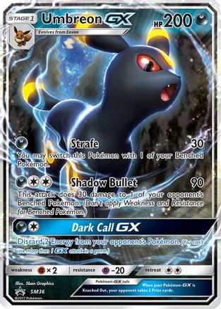 Umbreon GX SM36 - Holofoil SM Promos - Promo