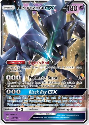 Necrozma GX 063/147 - Holofoil SM Burning Shadows - Ultra Rare
