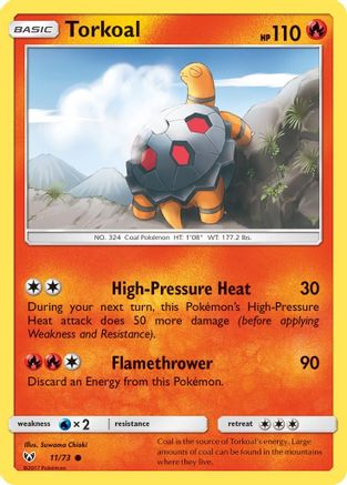 Torkoal - Reverse Holofoil Shining Legends - Common