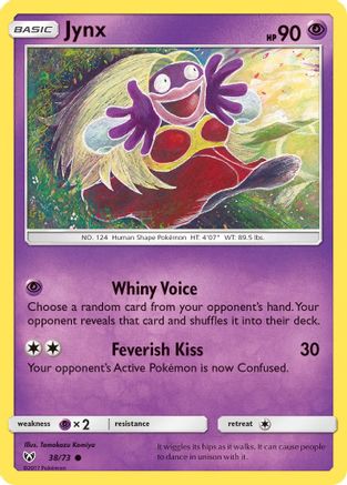 Jynx 038/73 - Reverse Holofoil Shining Legends - Common