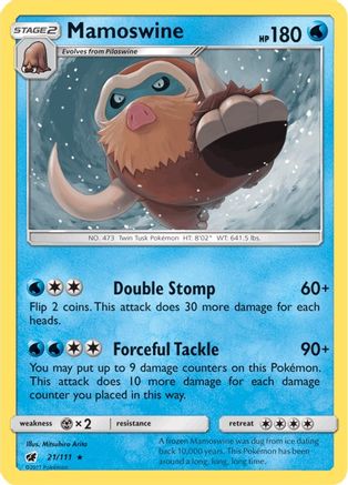 Mamoswine 021/111 SM Crimson Invasion - Rare