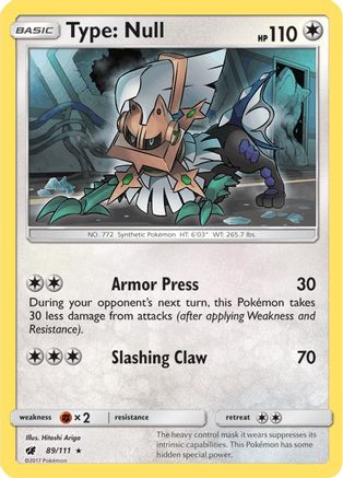 Type: Null 089 - Holofoil SM Crimson Invasion - Holo Rare