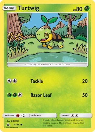Turtwig (7) (7) 007 SM Ultra Prism - Common
