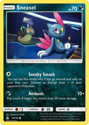 Sneasel 073/156 SM Ultra Prism - Common
