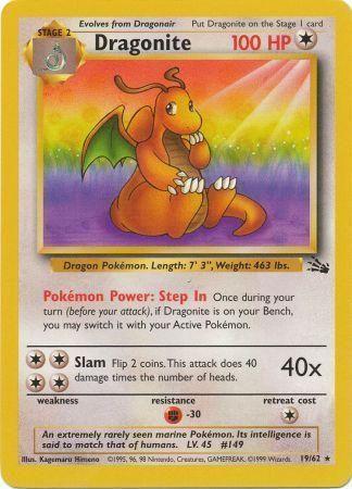Dragonite (19) (19) 019 - Unlimited Fossil - Rare