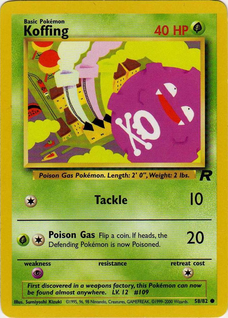 Koffing 058 - Unlimited Team Rocket - Common