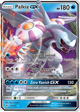 Palkia GX 020/131 - Holofoil SM Forbidden Light - Ultra Rare