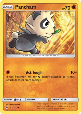 Pancham - Reverse Holofoil SM Forbidden Light - Common