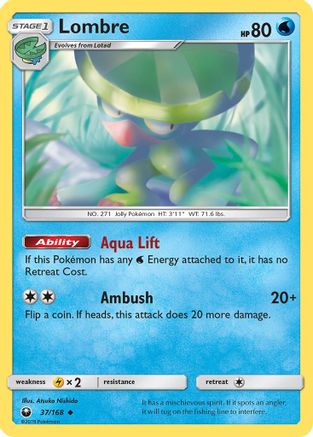 Lombre 037 - Reverse Holofoil SM Celestial Storm - Uncommon