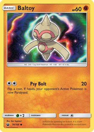 Baltoy SM Celestial Storm - Common