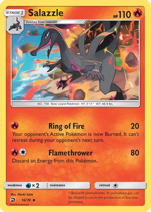 Salazzle Dragon Majesty - Uncommon