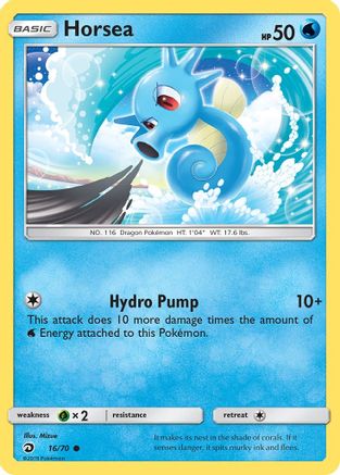 Horsea (16) - Reverse Holofoil Dragon Majesty - Common
