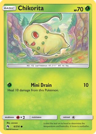 Chikorita (6) (6) 006 SM Lost Thunder - Common