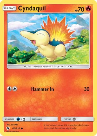Cyndaquil (40) (40) 040 SM Lost Thunder - Common
