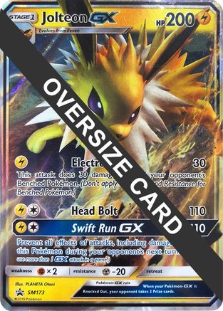 Jolteon GX - SM173 (SM Black Star Promo) - Holofoil Jumbo Cards - Promo