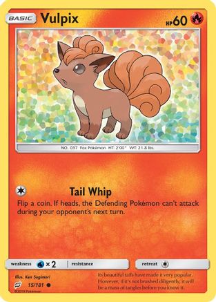 Vulpix 015/181 - Reverse Holofoil SM Team Up - Common