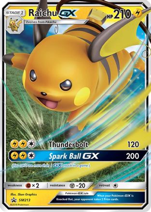 Raichu GX SM213 - Holofoil SM Promos - Promo