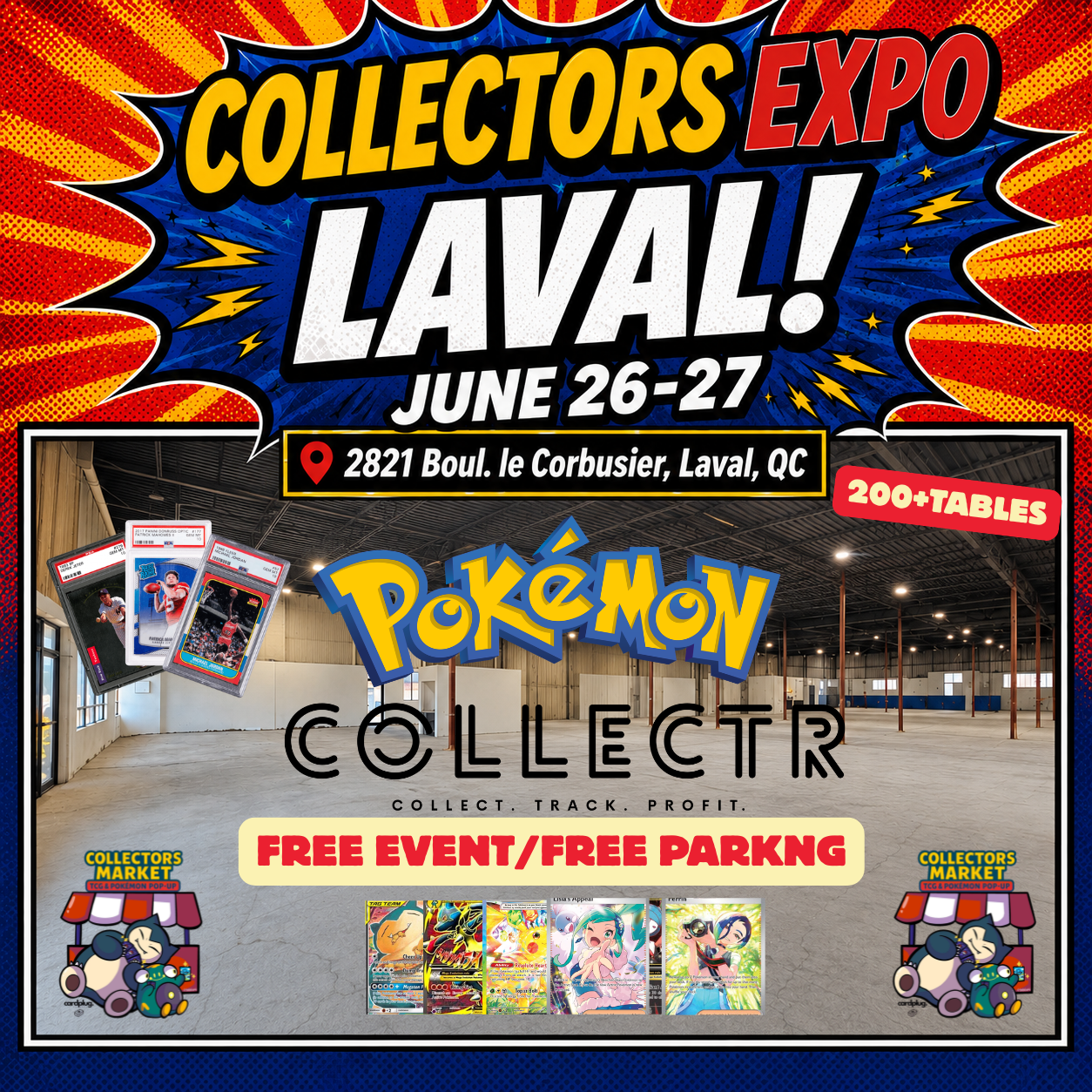 Collectors Expo Laval June 26-27 TABLES