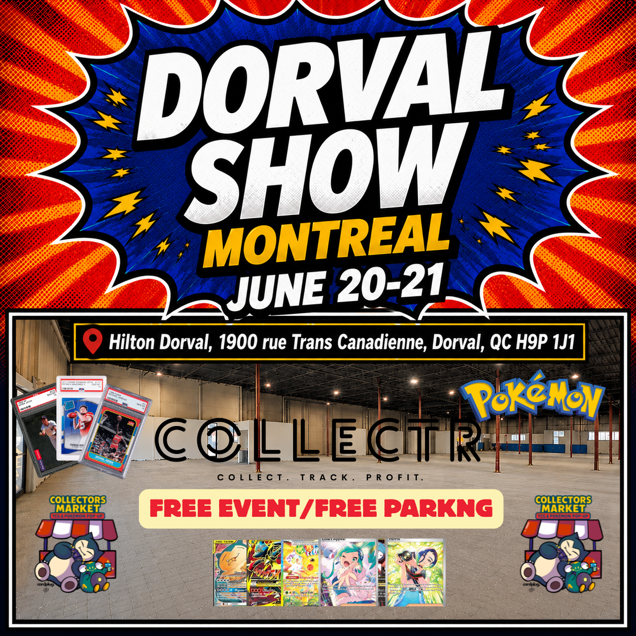 Dorval Show June 20-21 Table booking