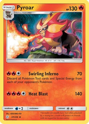 Pyroar SM Cosmic Eclipse - Uncommon