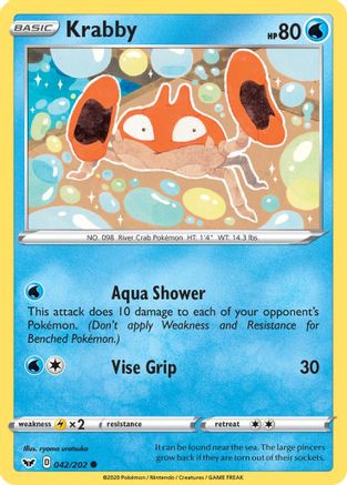 Krabby (042) (042) 042 SWSH01 Sword & Shield Base Set - Common