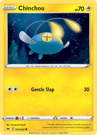 Chinchou (067) (067) 067 SWSH01 Sword & Shield Base Set - Common