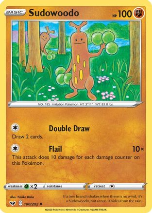Sudowoodo 100 SWSH01 Sword & Shield Base Set - Uncommon