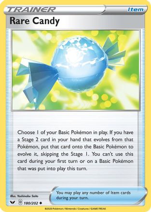 Rare Candy 180 SWSH01 Sword & Shield Base Set - Uncommon