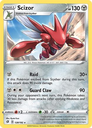 Scizor 128 SWSH02 Rebel Clash - Rare